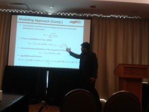MASc student Nazmul Arefin Presenting his paper in CSCE