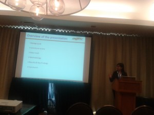 MASc student Shamsad Irin presenting her paper on Accessibility Measure in CSCE