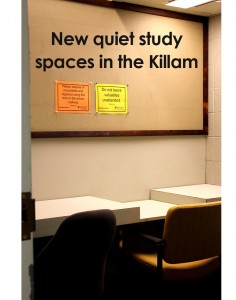 new quiet study Killam