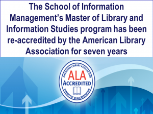 The School of Information Management’s Master of Library