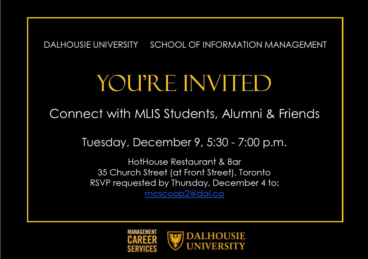 MLIS Toronto Reception Invitation